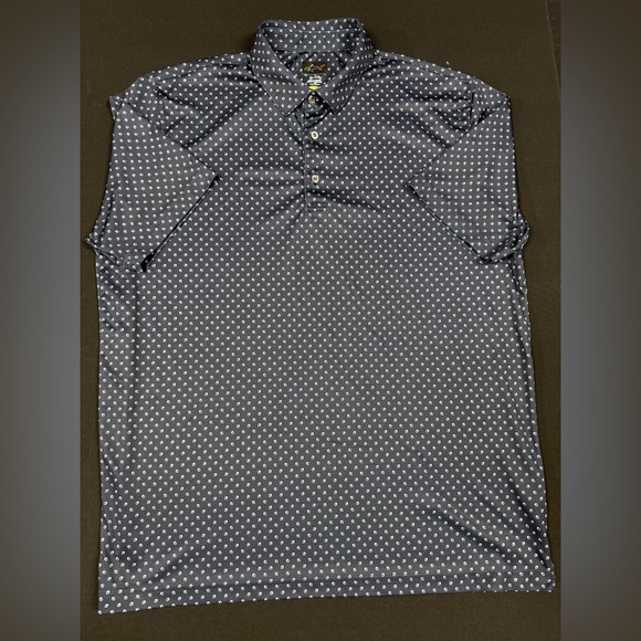 Greg Norman Collection Black and White Polo - Picture 1 of 2
